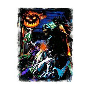 Headless Horseman Legend of Sleepy Hollow Halloween Print Poster Wall Art 13x19